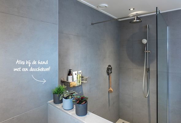 Verrassend Luxe kleine badkamer in Maarssen - Aangenaam Badkamers QM-58