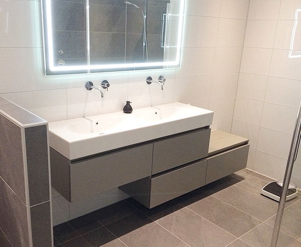 Moderne badkamer in Deventer de Pol Badkamers en Tegels