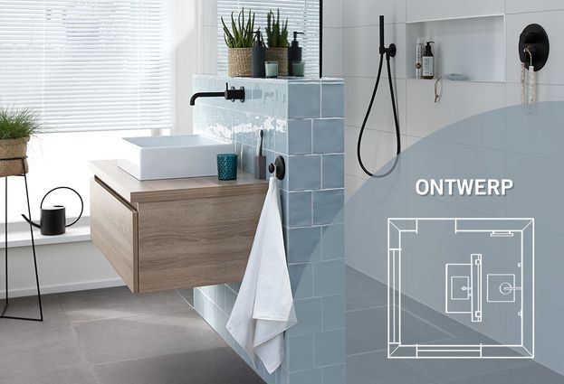 Uitgelezene Trendy badkamer met slimme indeling - Baden+ RD-96