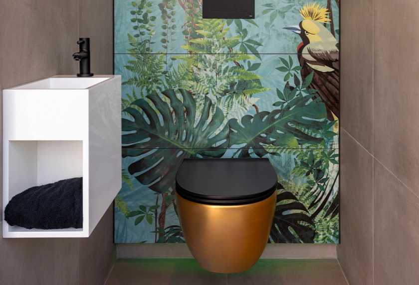 Toilet inspiratie Jungle toilet Badkamers Judith Willemsen