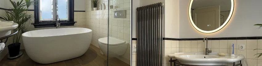 Binnenkijken bij een badkamer in jaren 30 stijl - Binnenkijken bij een badkamer in jaren 30 stijl